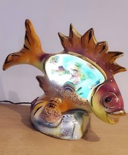 lampe décorative poisson CERAMICA MONACO années 50
