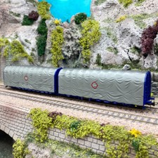 Wagon bâché double Lails 3 essieux "Transfesa", Sncf, Ep IV - ELECTROTREN HE6042