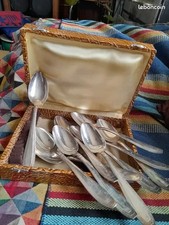 MÉNAGÈRE cuillères à soupe Apollo ,   10 Pièces- Métal Argenté