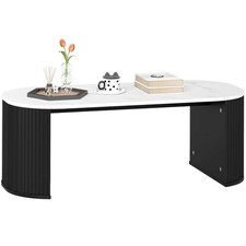 HOMCOM Table basse 110x50x40cm