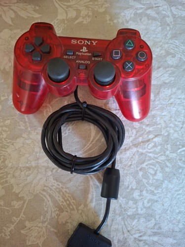 Manette dualshock ps2 rouge - dualshock,