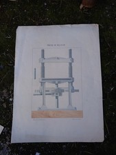 Dessin presse reliure 1875 - dessin, f