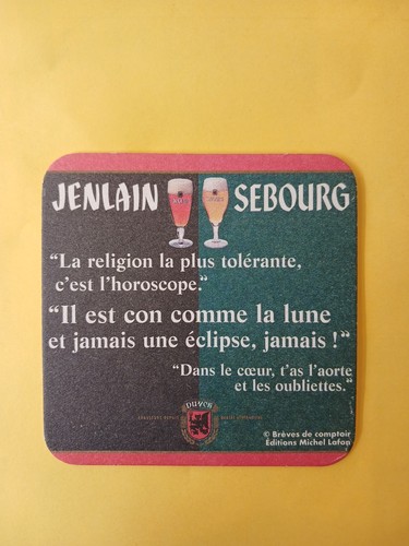 Sous bock jenlain sebourg - bock,