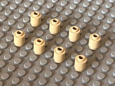 8 x cylindre tan LEGO ref