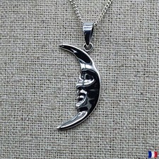 Pendentif lune argent 925