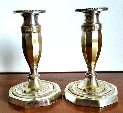 Paire bougeoirs toilette - bougeoirs, de