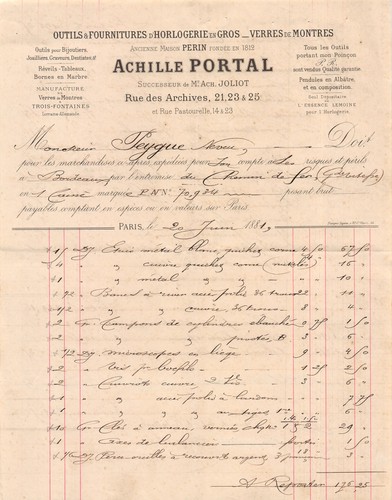 1881 outils fournitures d - 1881,