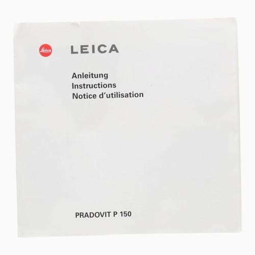Leica manuel utilisation - leica, d’utilisation