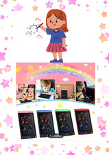 Tablette LCD Ardoise Ecriture Magique 8.5 pouces Dessin Jouet Jeux Enfants