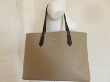  SAC CABAS XXL MARQUE BENETTON NEUF SIMILI TAUPE + POCHETTE POUR PC INCLUSE