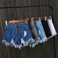 Été Femme Short Jeans