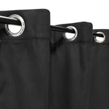Rideau suédine thermique doublé polaire, Noir - 140x240cm prêt a poser Atout