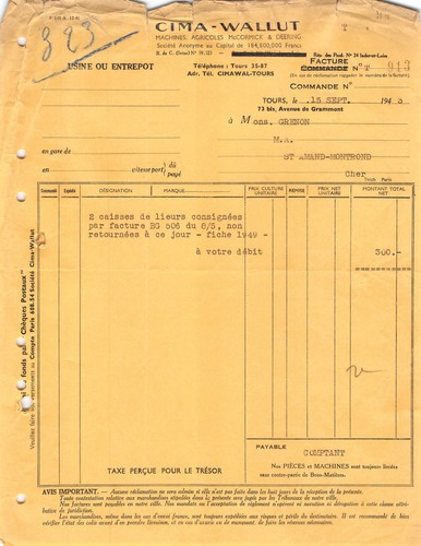 1943 machines agricoles cima - 1943,