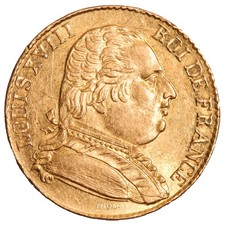Monnaie france louis xviii - monnaie,