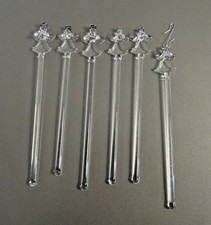 lot 6 DECO pour sapin de NOEL ANGELOT GLACON verre TBE 2000