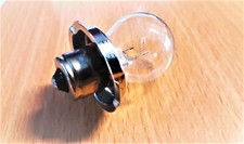 AMPOULE DE PHARE P26S 12V 15w TRANSPARENTE POUR MOBS PEUGEOT 103...  MBK  51... 
