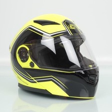 Casque pour moto modulable One Outline 2.0 jaune noir homme femme Taille XS 54cm
