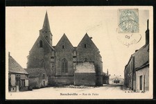 CPA Sancheville, Rue de Fains