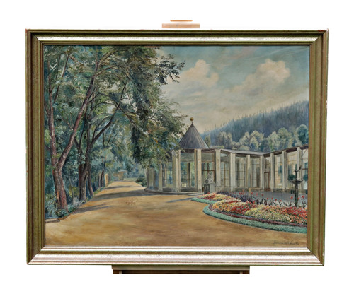 Tableau huile signé hermann - signé,