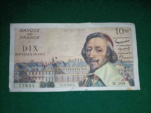 Billet francs richelieu - billet, 10