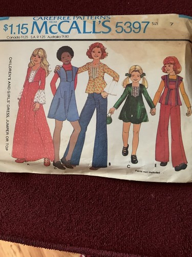 Vintage mccalls girls - girls, 7