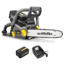 Tronçonneuse sans fil à batterie, 40 V, guide 14 pouces, GT ELEC + batterie 4 Ah