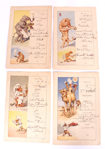 Menus illustrés par auguste - illustrés,