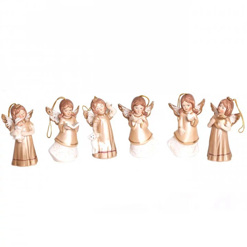 Statue anges porcelaine - anges, en