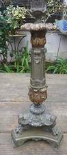Bougeoir Flambeau en Bronze époque Restauration bBronze Patte de LION 32cm haut