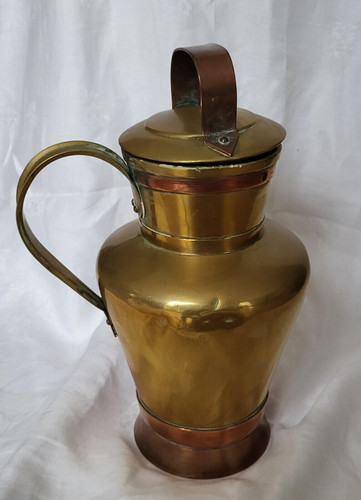 Ancienne canne lait cuivre - canne,
