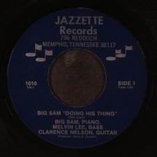 BIG SAM: doing his thing /