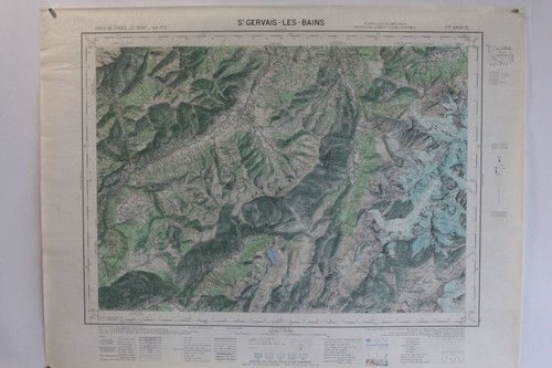 Ancienne carte ign gervais - ign, st
