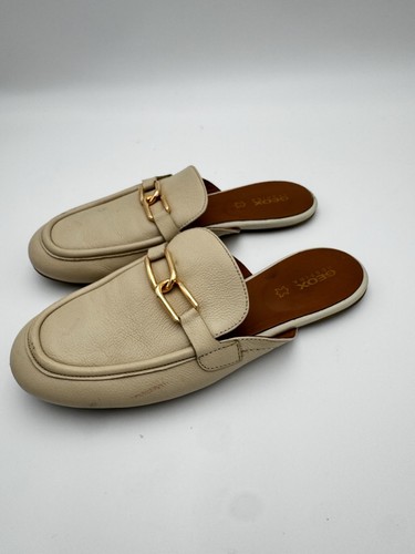 Geox respira leather mule - leather,