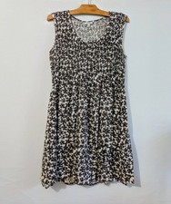 Robe marron haut élastique