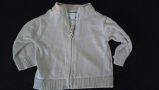 GILET BEIGE BEBE GARCON  TAILLE 1 MOIS IDEE CADEAU