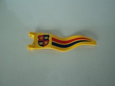 PLAYMOBIL vintage médiéval drapeau jaune chevaliers lys sets 3652 3674 de 1993