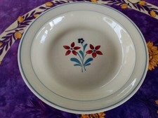 Plat Rond Creux ancien Faience