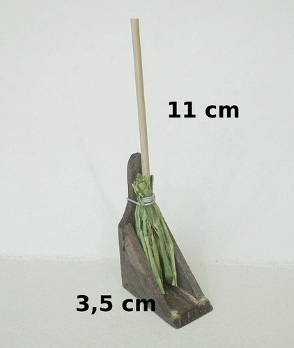 Balai paille avec - balai, pelle