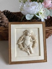 7 ⚜️ Déco Petit Cadre Carré Ange en Relief