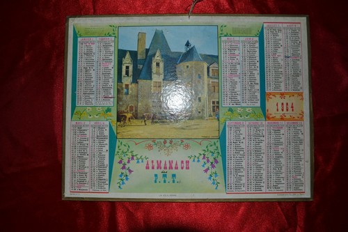 Calendrier almanach poste - calendrier,