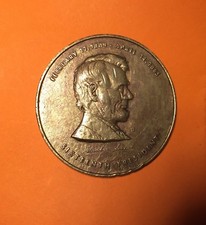 ABRAHAM LINCOLN - SIXTEENTH PRESIDENT 1809 / 1865 MEDAILLE COMMEMORATIVE CUIVRE.