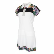 Sweaty Betty Volley Femmes ROBE XS Tennis Blanc Floral Extensible Vêtement