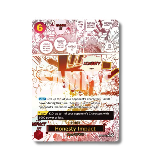 One piece card honesty - card,