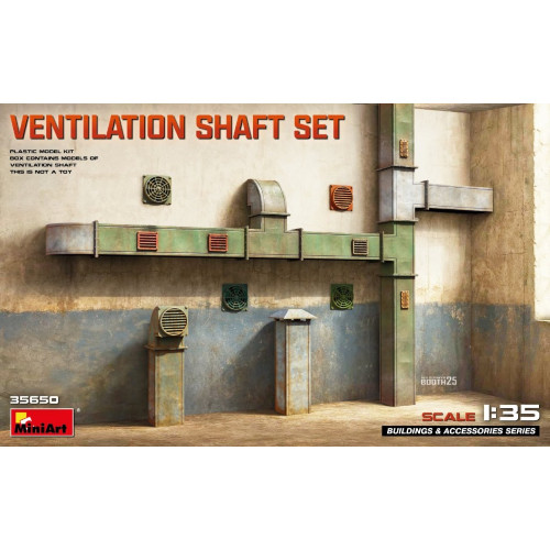 Ventilation shaft set kit - shaft,