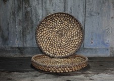 paire de plateaux osier
