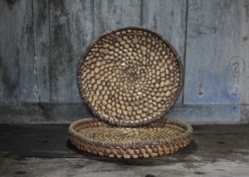 Paire plateaux osier - paire, de
