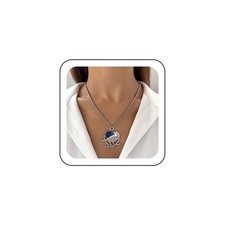 Collier Oiseau Pierres Précieuses Collier Argenté Chaîne Corbeau Collier Pend...