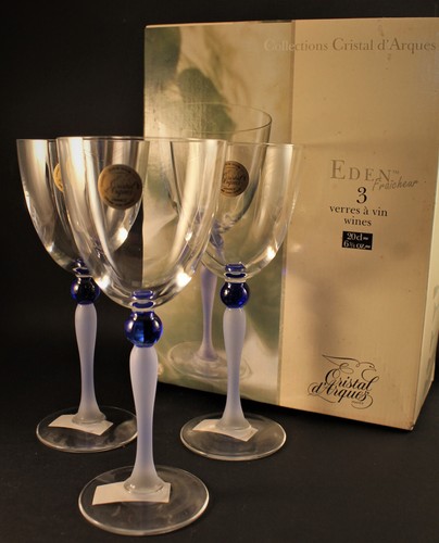 Verres eau cristal - à,