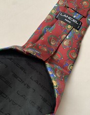 Cravate 100% Soie Lancel Paris 100% Silk Riding Tie / Collector / Made in France