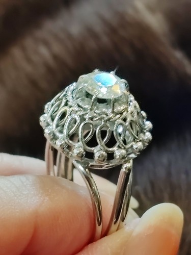 Bague ancienne blanc 18 - or,